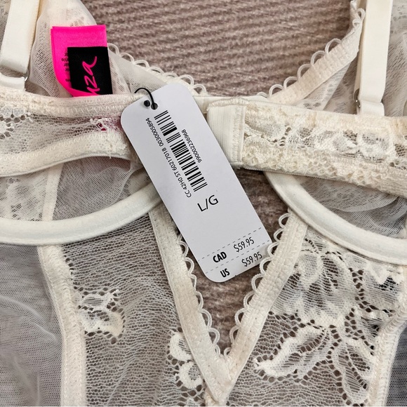 La Senza Unlined Lace Merrywidow Large - Picture 6 of 8